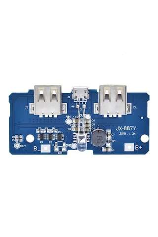 Çift Usb Girişli 5v 2a Powerbank Modülü