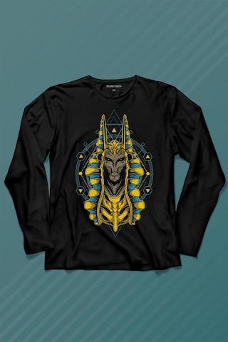 Tılsım Gizli İlim Tarot Sembolü Kutsal Antik Figür Büyüsü Uzun Kollu Tişört Baskılı Çocuk T-shirt 001