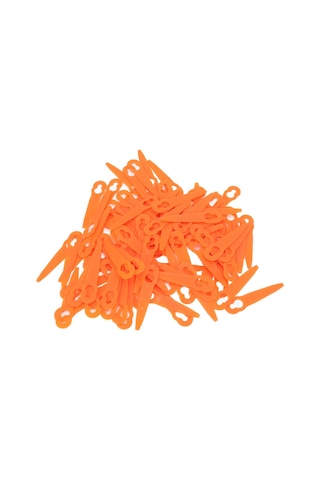 Springsun 100 Adet Turuncu Çim Kesici Plastik Bıçaklar  Polycut 2 2 3-2 İçin Uygundur