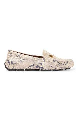 Kurt Geiger Yılan Desenli Eagle Loafer Ayakkabılar Altın