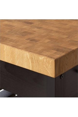 Vadholma Siyah-meşe 79x63x90 Cm Mutfak Adası - Tezgah