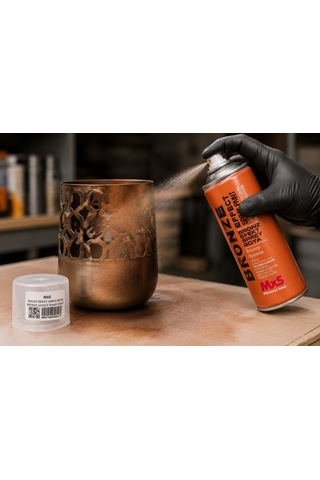 Mxs Bronz 909 Efekt Sprey Boya 400 Ml Dekoratif Akrilik Sprey Siyah
