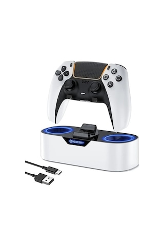 Novahub Newdery Ps5 Denetleyici Şarj İstasyonu, Playstation 5 Denetleyicileri İçin Beyaz, Model Zhx-n4p01, Amerika Birleşik Devletleri Beyaz Beyaz