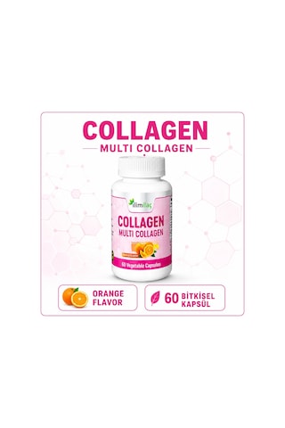 Collagen Multi Collagen 60 Bitkisel Kapsül Kolajen Takviye Edici Gıda