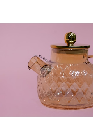 Rose Deluxe Kare Desen Demlik Amber
