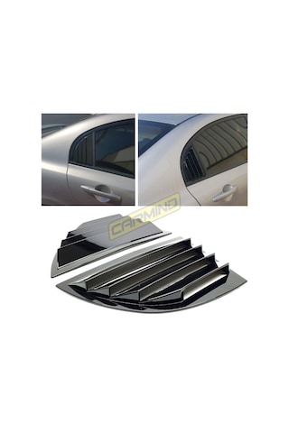 Honda Civic Fd6 Kelebek Cam Kaplama Vizörü Piano Black 2006-2011