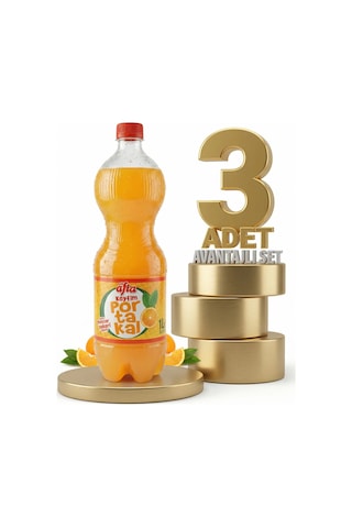 Afia Keyfim Portakallı Gazoz 3x1 Lt
