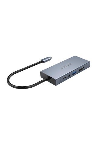Orico MC-U501P-GY Type-C to USB 3.0 HDMI VGA AUX PD Çoklayıcı Dönüştürücü Hub