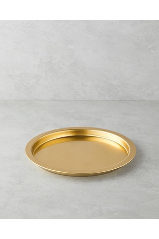 English Home Emma Metal Tepsi 31,5 Cm Gold