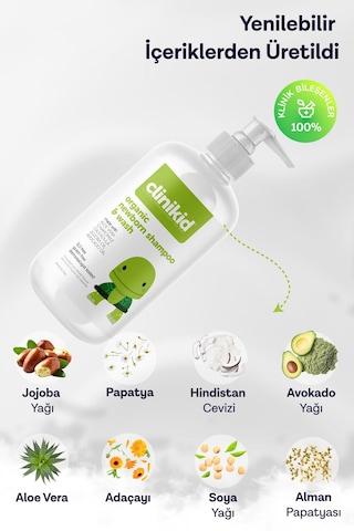 Clinikid Yenidoğan Şampuan & Duş Jeli