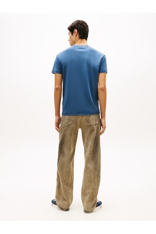 Tommy Hilfiger Tjm Reg La Wavıng Flag Ext Erkek Mavi T-shirt - Dm0dm22520