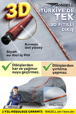 Volkswagen Golf 7 2013-2020 Uyumlu Promax X400 Miflonlu Araba Brandası - Oto Çadır Örtü