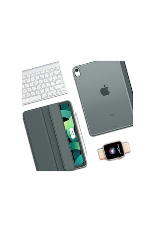 Apple Uyumlu iPad  Air 11" M3 2025 / M2 2024 / Air 10.9" 2022 / 2020 Kılıf Kapaklı Standlı Uyku Modlu Smart