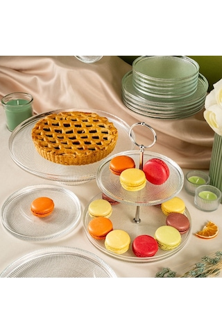 Fecra Loren 14 Parça Servis Ve Sunum Seti Natürel