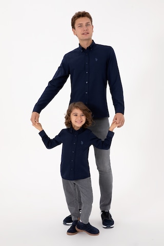 U.s. Polo Assn. Erkek Lacivert Gömlek Basic 50316723-vr033 Lacivert