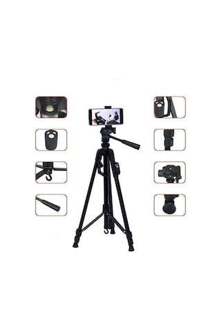 8830 Profesyonel 1.2 M Su Terazili Kumandalı Tripod