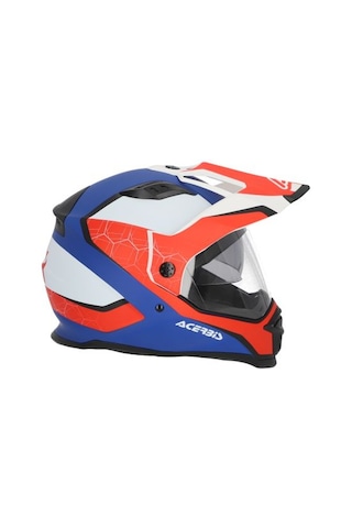 Acerbis Reactıve 22-06 Motosiklet Kaskı Kırmızı - Mavi