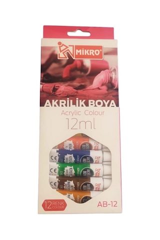 Akrilik Boya 12 Renk