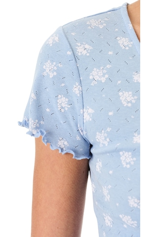 Penti Mavi Coralie Pointel Pamuklu Şortlu Pijama Takımı