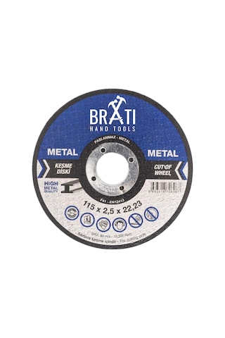 115x2,5 Metal Kesme Taşı 25 Adet Spiral İnox Kesici Disk Demir Kesme Diski 115x2,5x22,23