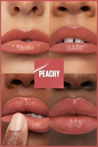 Maybelline New York Super Stay Vinyl Ink Uzun Süre Kalıcı Likit Ruj 15 Peachy + Sky High Cosmic Mini Maskara