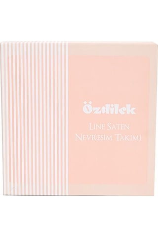 Özdilek Line Çift Kişilik Saten Nevresim Takımı Beyaz 200 x 220