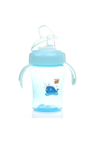 Baby Plus Antikolik Akıtmaz Kulplu Pp Bebek Alıştırma Bardak 240 Mavi