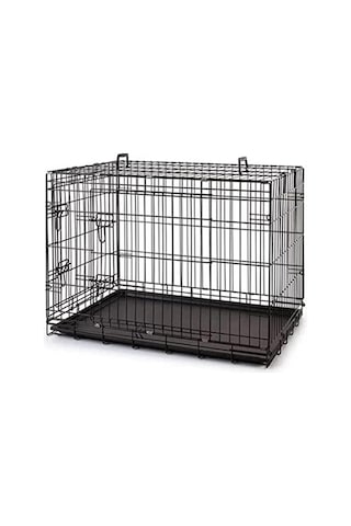 Metal Köpek Kafesi 91x61x66 Cm Siyah