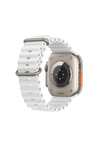 Apple Uyumlu Watch 49 MM Ultra Seri Seaflex Ocean Silikon Kordon