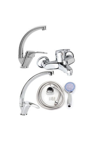 4'Lü Mix Banyo Lavabo , Eviye  Batarya Seti Ve Duş Seti Diğer