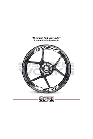 Yamaha Yzf-r3 Yazılı Jant Sticker Dış Ve İç Set Sticker Jant Şeridi Gri 93780506