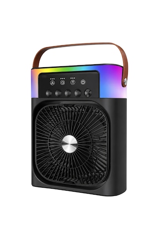 Mey Najmaddin Taşınabilir Mini Klima Nemlendirici Fan Rgb Led Aydınlatmalı Usb Fan Najmaddin