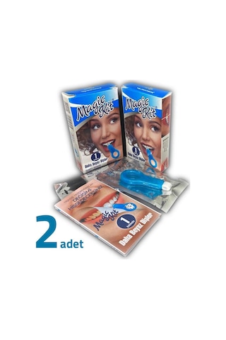 Magic Kit Diş Beyazlatıcı Diş Lekesi Temizleme Kiti 2'li + 5 Yedek Silgi