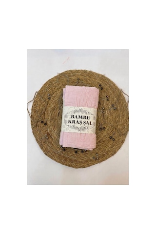 Aldaiyr Hijab Kadın Bambu Kraş Pembe003