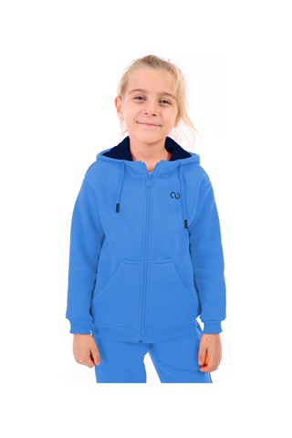 Toontoy Unisex Çocuk Nakışlı Hırka Saks