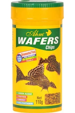 Ahm Wafers Chips 250 ML - Vatoz ve Çöpçü Balığı Yemi