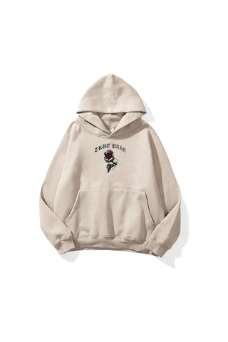 Hırsch Unisex True Pain Sweatshirt Taş Gri