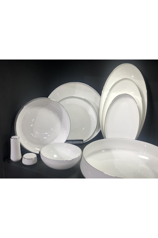Koleksiyon Sufı Yemek Setı 55 Parca Parlak Platın