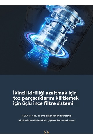 Jian Fan Taşın Kablosuz Elektrikli Süpürge Siyah