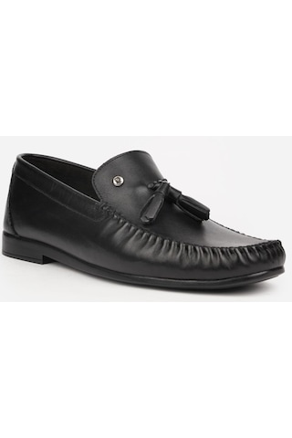 Pierre Cardin 25101 Siyah Erkek Loafer Günlük Deri Ayakkabı Siyah