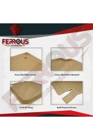 Honda Civic Paspas 4D Havuzlu Kokusuz Paspas 2007/2011 Siyah