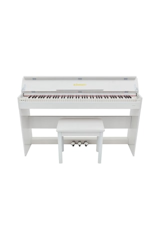 Köhner Slp-245 Wh Dijital Konsol Piyano, Bluetooth, Tuş Hassasiyeti, 88 Tuşlu, Kapaklı Kulaklık Ve Tabure