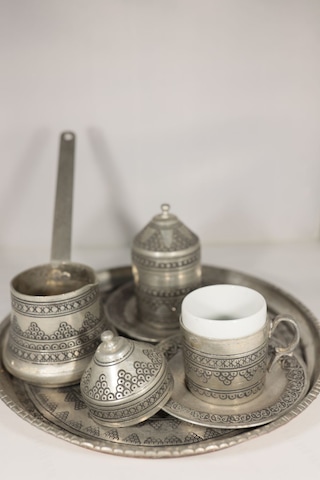 Bakır El İşlemesi Fincan Takımı