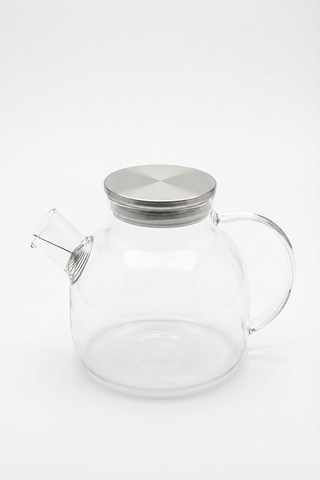 1000 Ml Isıya Dayanıklı Cam Demlik Çaydanlık Ocak Üstü Borosilikat Cam Çay Demliği Kettle Şeffaf