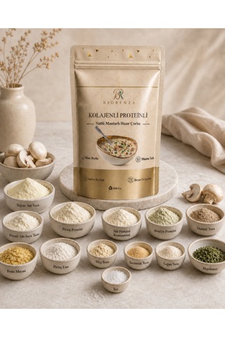 Kolajenli Proteinli Sütlü Mantarlı Hazır Çorba Toz Çorba Karışımı 100 G Diğer