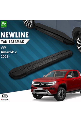 S-dizayn Vw Amarok 2 Newline Siyah Yan Basamak 203 Cm 2023 Üzeri A+ Kalite