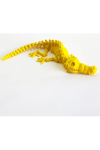 3D Hareketli İskelet Timsah Figürlü Oyuncak - Sarı 3D Hareketli İskelet Timsah Figürlü Oyuncak - Sarı