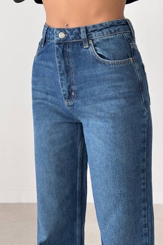 Lacarino 7714 W.leg Kadın Jean Pantolon Dark Blue
