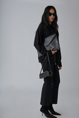 Suud Collection Siyah Loe Croco Çanta
