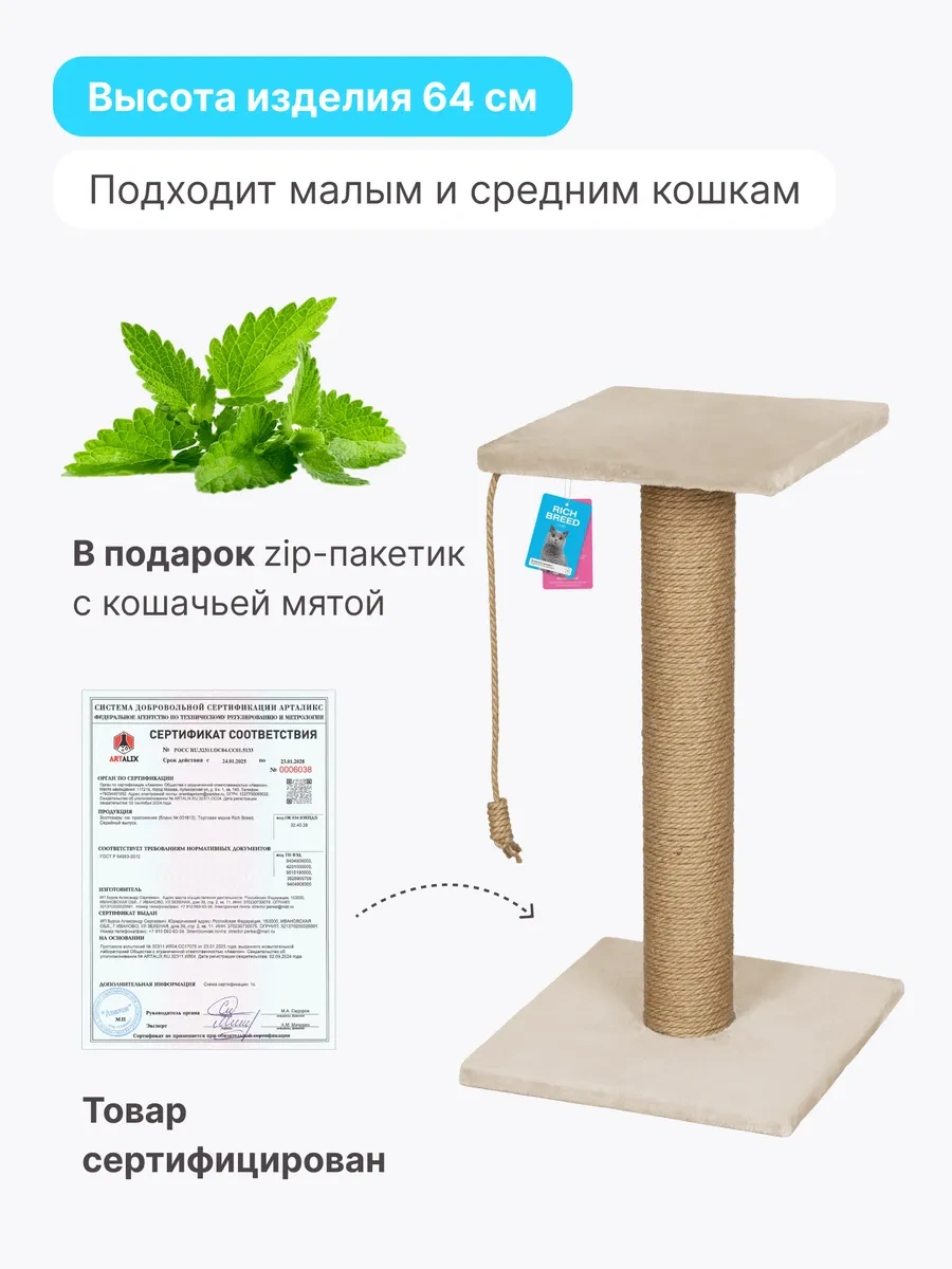 Rıch Breed Kedi Tırmalama Direği Masası Zeminli Dinlenme Yatağı 115898196